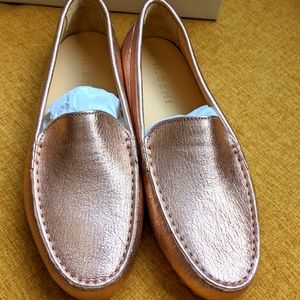 M. Gemi The Felize rose gold driving loafer NIB